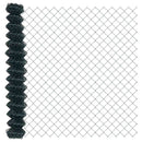 vidaXL Lánckerítés oszlopokkal Zöld 1.4 x 25 m Acél