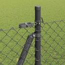 vidaXL Láncos kerítés betonalappal 10 x 1,5 m PVC-bevonatos acél Háló