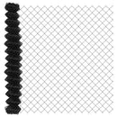 vidaXL Láncos kerítés betonalappal 10 x 1,6 m PVC-bevonatos acél Háló