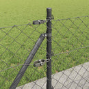 vidaXL Láncos kerítés betonalappal 10 x 0,4 m PVC-bevonatos acél Háló