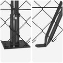 vidaXL Láncos kerítés betonalappal 10 x 0,6 m PVC-bevonatos acél Háló