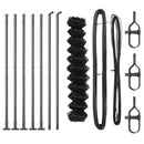 vidaXL Lánckerítés oszlopokkal Szürke 0.8 x 10 m Acél
