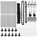 vidaXL Lánckerítés oszlopokkal Szürke 0.8 x 25 m Acél