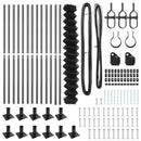 vidaXL Lánckerítés oszlopokkal Szürke 1.6 x 25 m Acél