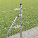 vidaXL Lánckerítés oszlopokkal Ezüst 0,6 x 10 m Acél