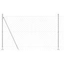 vidaXL Lánckerítés oszlopokkal Ezüst 1.6 x 10 m Acél