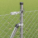 vidaXL Lánckerítés oszlopokkal Ezüst 0.8 x 25 m Acél