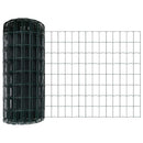 vidaXL Kerítés oszlopokkal Zöld 0.8 x 10 m Acél