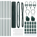 vidaXL Kerítés oszlopokkal Zöld 1.6 x 10 m Acél