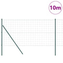 vidaXL Talajra rögzíthető hegesztett drótkerítés 10 x 1,2 m (Sz x M)
