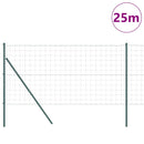 vidaXL Talajra rögzíthető hegesztett drótkerítés 25 x 1,2 m (Sz x M)