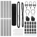 vidaXL Kerítés oszlopokkal Szürke 1.2 x 10 m Acél