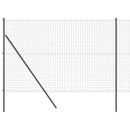 vidaXL Talajra rögzíthető hegesztett drótkerítés 10 x 1,6 m (S x M)