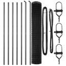 vidaXL Kerítés oszlopokkal Szürke 1.6 x 10 m Acél