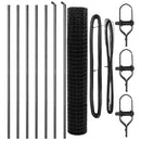 vidaXL Talajra rögzíthető hegesztett drótkerítés 10 x 1,5 m (Sz x M)