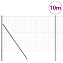 vidaXL Kerítés oszlopokkal Szürke 1.5 x 10 m Acél