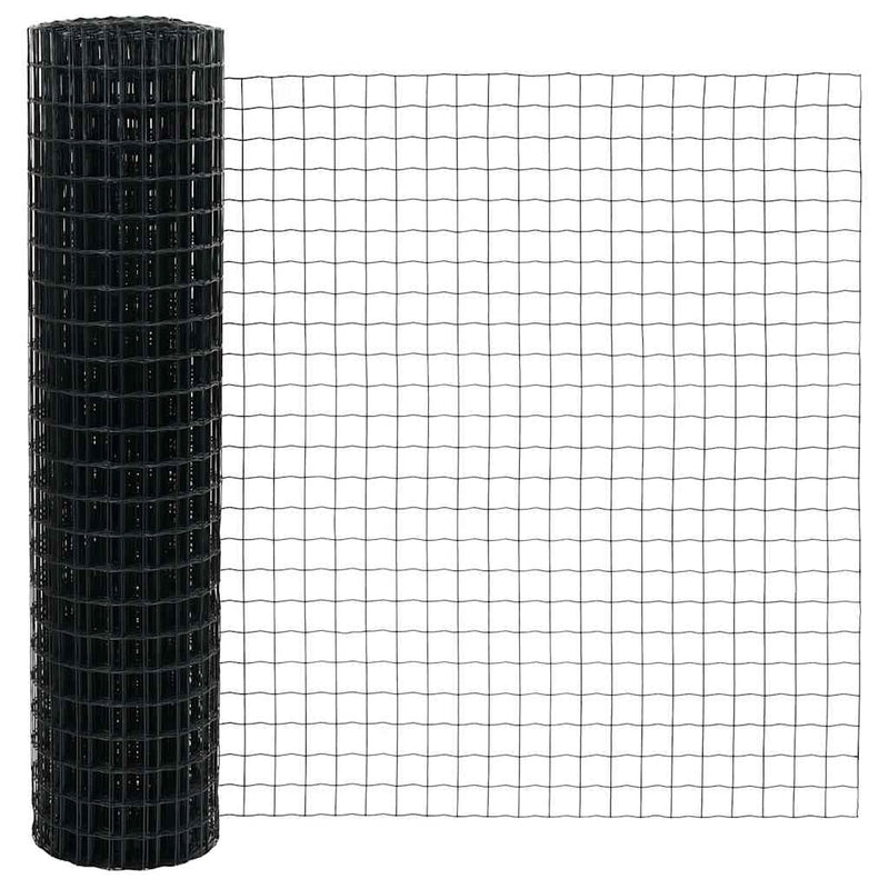 vidaXL Kerítés oszlopokkal Szürke 1.2 x 25 m Acél
