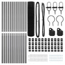 vidaXL Kerítés oszlopokkal Szürke 1 x 25 m Acél