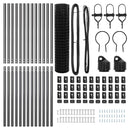 vidaXL Kerítés oszlopokkal Szürke 1 x 25 m Acél