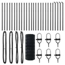 vidaXL Kerítés oszlopokkal Szürke 0.6 x 50 m Acél