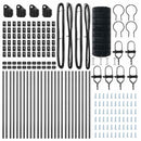 vidaXL Kerítés oszlopokkal Szürke 0.6 x 50 m Acél