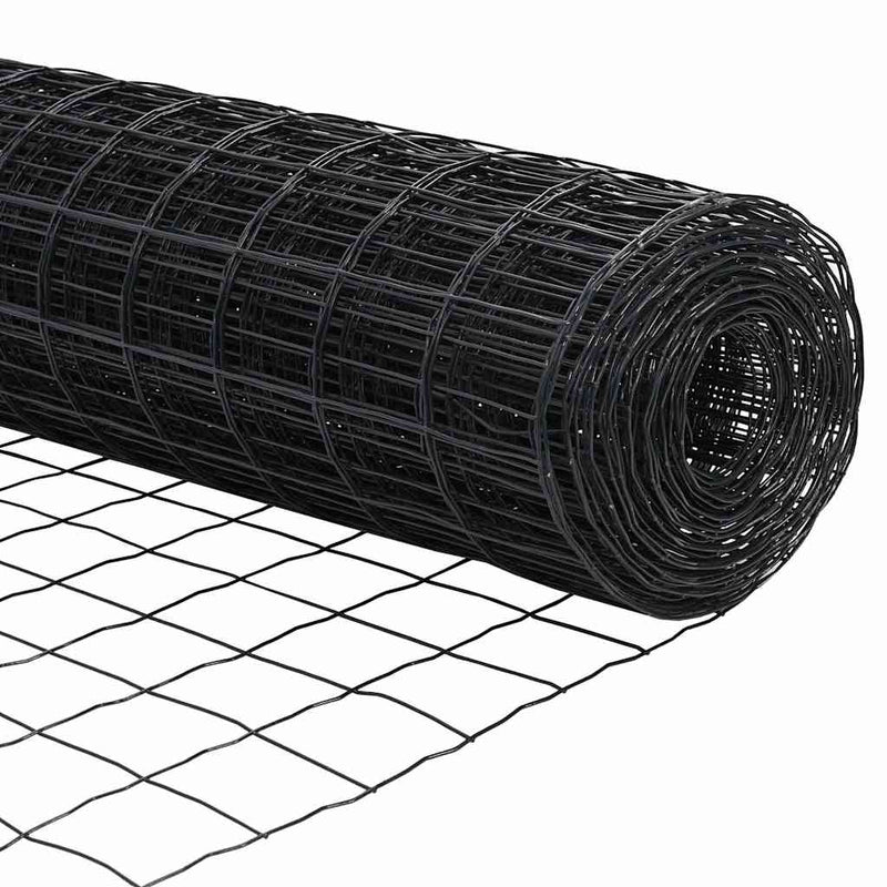 vidaXL Kerítés oszlopokkal Szürke 0.8 x 10 m Acél