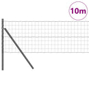 vidaXL Talajra rögzíthető hegesztett drótkerítés 10 x 0,8 m (Sz x M)