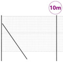 vidaXL Kerítés oszlopokkal Szürke 1.6 x 10 m Acél