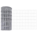 vidaXL Kerítés oszlopokkal Ezüst 0.8 x 10 m Acél