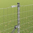 vidaXL Kerítés oszlopokkal Ezüst 1.6 x 10 m Acél