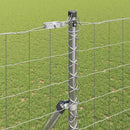 vidaXL Kerítés oszlopokkal Ezüst 1.6 x 10 m Acél