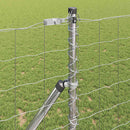 vidaXL Kerítés oszlopokkal Ezüst 1.4 x 10 m Acél