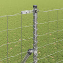 vidaXL Kerítés oszlopokkal Ezüst 1.5 x 10 m Acél