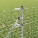 vidaXL Kerítés oszlopokkal Ezüst 0.8 x 25 m Acél