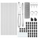 vidaXL Kerítés oszlopokkal Ezüst 0,6 x 25 m Acél