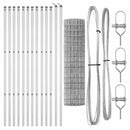 vidaXL Kerítés oszlopokkal Ezüst 1.2 x 25 m Acél