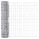 vidaXL Kerítés oszlopokkal Ezüst 1.2 x 25 m Acél