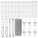 vidaXL Kerítés oszlopokkal Ezüst 0.6 x 50 m Acél