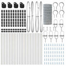 vidaXL Kerítés oszlopokkal Ezüst 0.6 x 50 m Acél