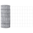 vidaXL Kerítés oszlopokkal Ezüst 0.4 x 50 m Acél