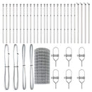 vidaXL Kerítés oszlopokkal Ezüst 0.6 x 50 m Acél