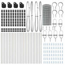 vidaXL Kerítés oszlopokkal Ezüst 0.6 x 50 m Acél