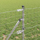 vidaXL Kerítés oszlopokkal Ezüst 0.4 x 50 m Acél