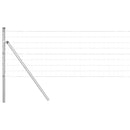 vidaXL Kerítés oszlopokkal Ezüst 0.6 x 50 m Acél