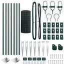 vidaXL Kerítés oszlopokkal Zöld 0,6 x 10 m Acél