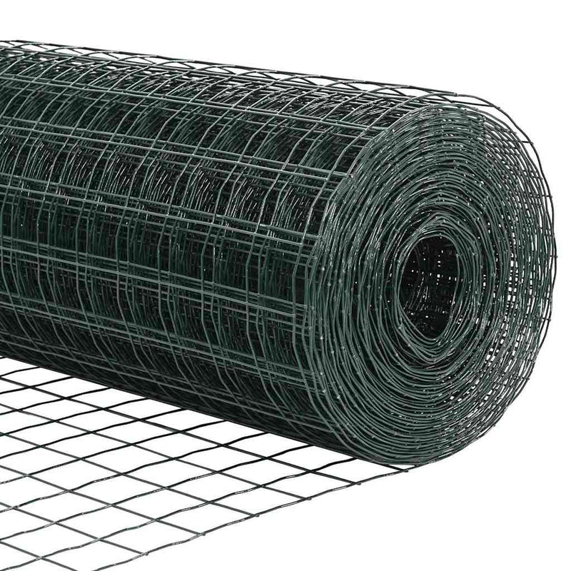 vidaXL Kerítés oszlopokkal Zöld 1.6 x 10 m Acél