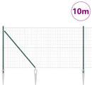 vidaXL Hevederes drótkerítés tüskékkel 10 x 1,2 m (Sz x M)