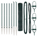 vidaXL Kerítés oszlopokkal Zöld 1.6 x 10 m Acél