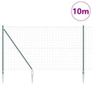 vidaXL Hevederes drótkerítés tüskékkel 10 x 1,5 m (Sz x M)