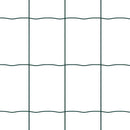vidaXL Kerítés oszlopokkal Zöld 0,4 x 50 m Acél és PVC